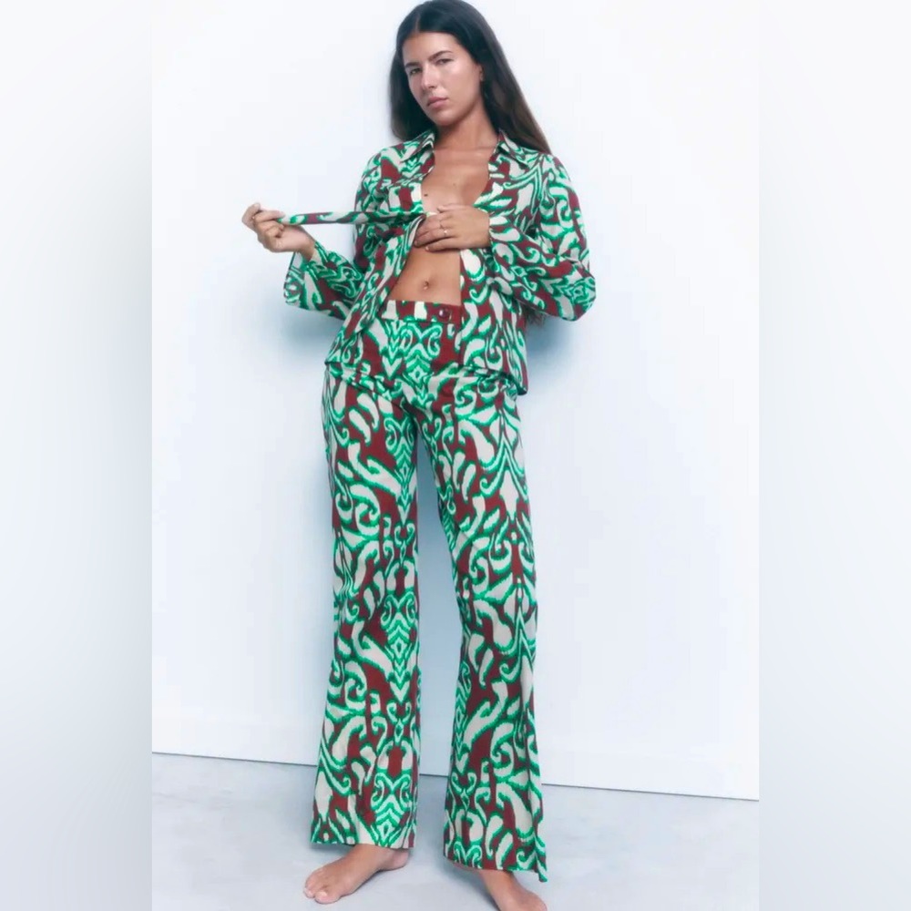 Zara Printed Trousers